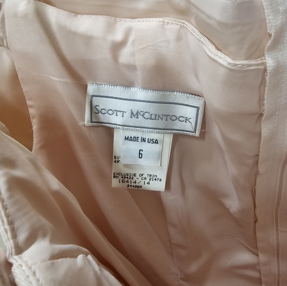 Off-the-Shoulder Formal Dress with Vintage Flair, Light Pink - Picture 5 of 10